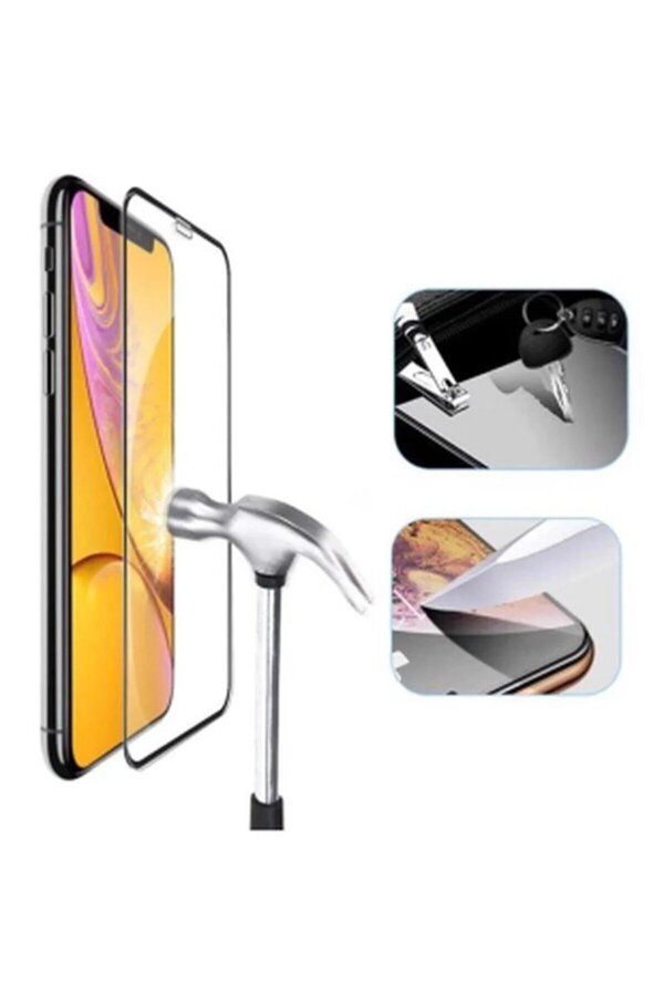 Ethab Ticaret Glb-Stl41414 Iphone 14 Pro Uyumlu 9D Tam Kaplayan Parmak Izi Bırakmayan Ekran Koruyucu Film
