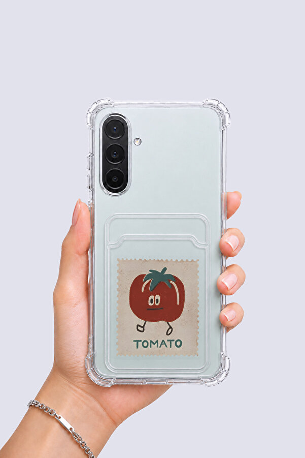 Geneloem Samsung Galaxy A17 Kartlıklı Tomato Desenli̇ Kılıf