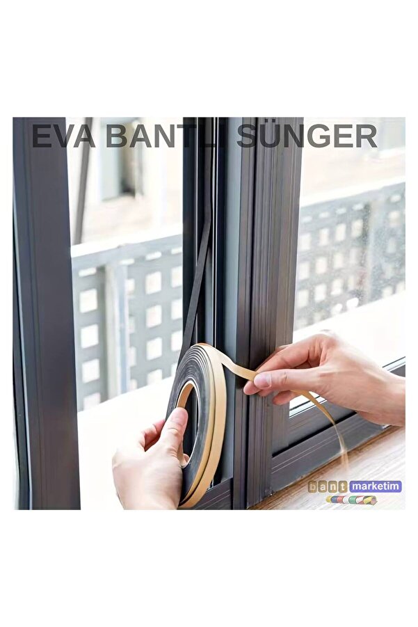 Evi̇mdeyokyok Eva Neopren Conta Sünger Bantlı Sızdırmazlık Bandı 6Mm Kalınlıkta 30Mmx20Mt