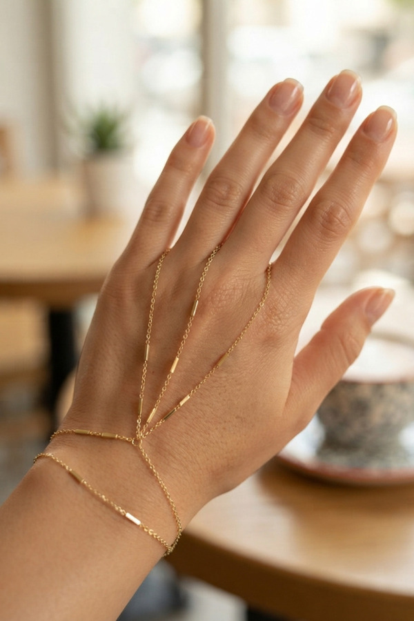Evi̇mdeyokyok Gold Renk Pi̇ri̇nç Çi̇ft Sıralı Şahmeran Tj-Sn809
