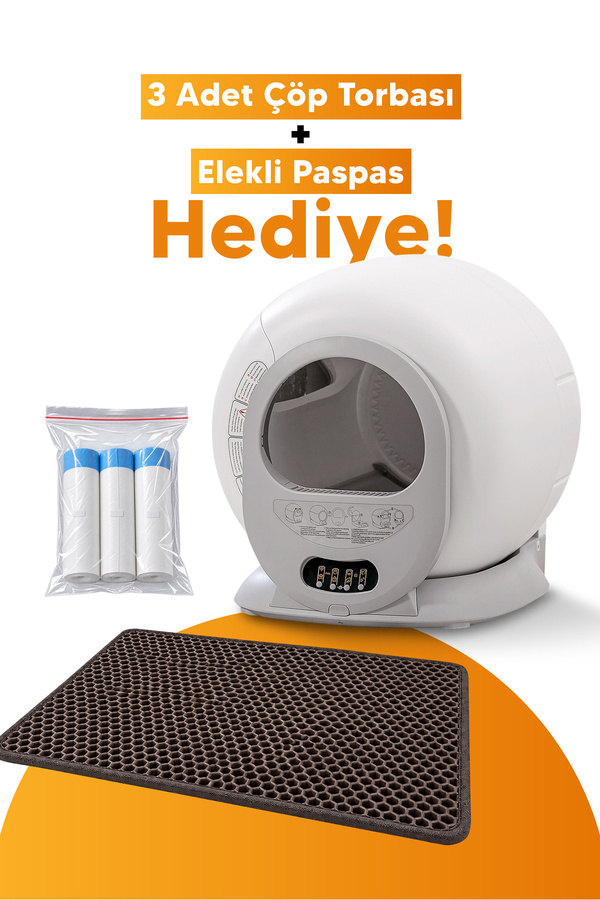 Livenzi Akıllı Otomatik Kedi Tuvaleti | Wi-Fi Kontrollü & Otomatik Temizleme & Koku Önleyici & Uv Sterilizasyon