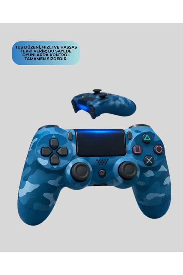 Epilons Ps4 Uyumlu Kablosuz Oyun Kolu Ergonomik Çift Titreşimli