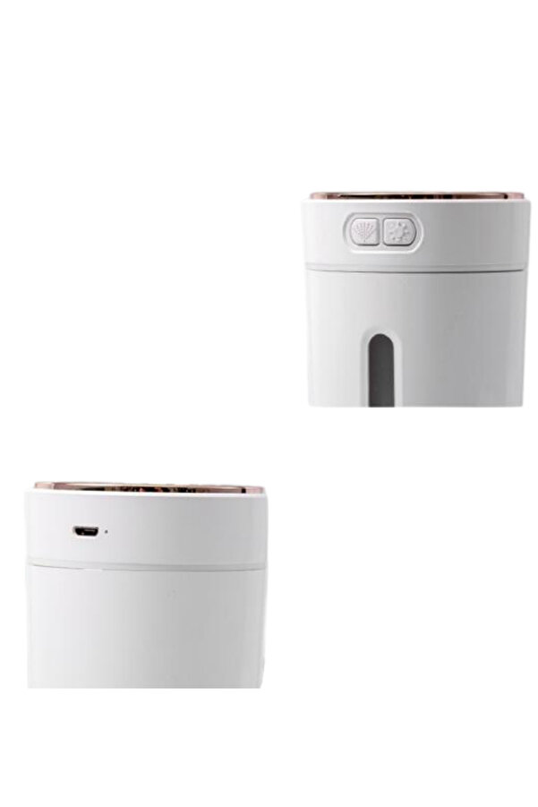 Bezos Araç İçi̇ Hava Nemlendi̇ri̇ci̇ 5 Esans Hedi̇yeli̇ Led Işıklı Usb Buhar Maki̇nesi̇
