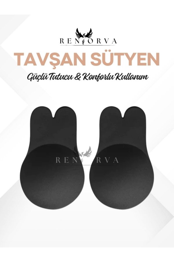 Genel Markalar Görünmez Sırtı Açık Elbise Uyumlu Dikişsiz Tavşan Kulak Tasarımlı Push-Up Sütyen