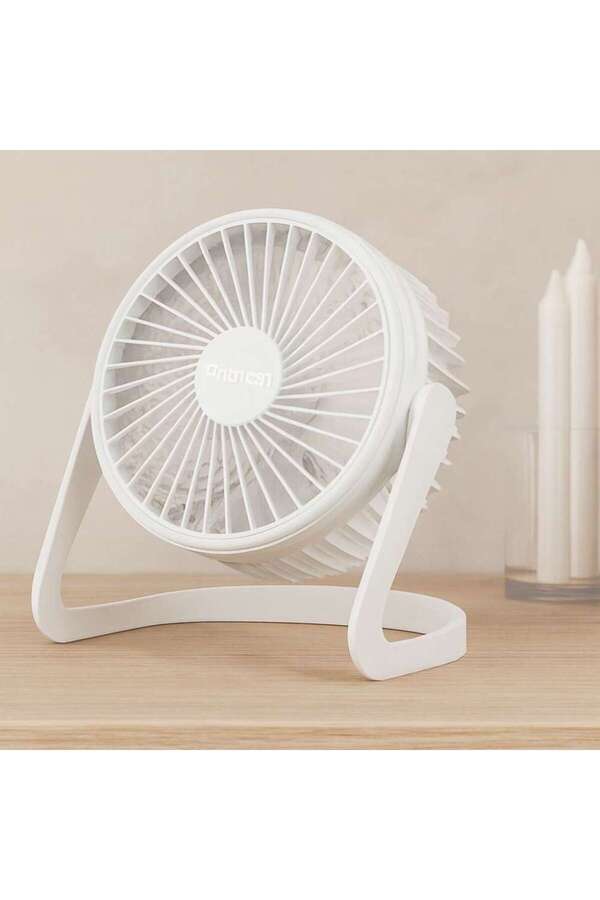 Bi̇n1Çeşi̇t Usb Şarjlı Masaüstü Fan 14.5X14.1 Cm Pvc Gövde