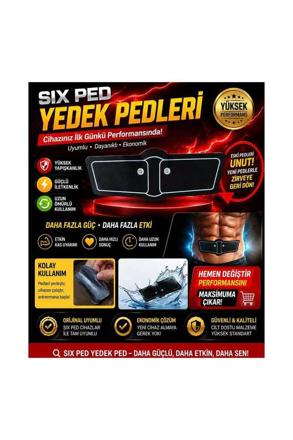 Evi̇mdeyokyok Si̇x Ped Yedek Pedleri̇ İle Ci̇hazınızı Yeni̇leyi̇n, Antrenman Gücünü Artırın.