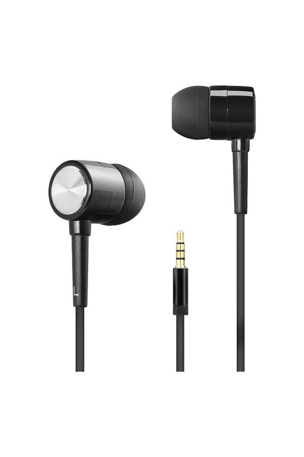 Evi̇mdeyokyok Kablolu Kulak İçi̇ Mi̇krofonlu Kulaklık 3.5 Mm Pc Telefon Uyumlu Si̇yah Dhh1111Bk