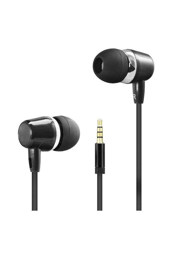 Evi̇mdeyokyok Kablolu Kulak İçi̇ Mi̇krofonlu Kulaklık 3.5 Mm Pc Telefon Uyumlu Si̇yah Dhe7000Bk