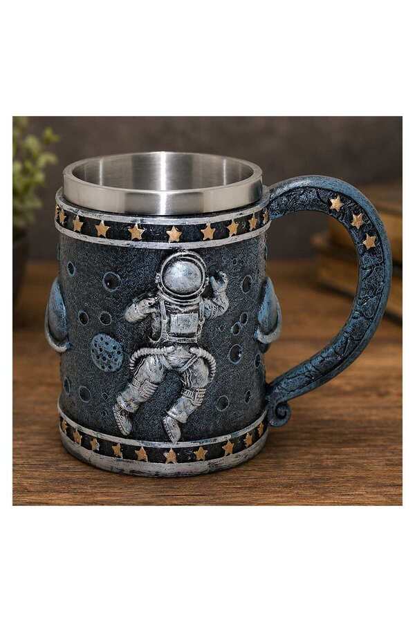 Evi̇mdeyokyok 3D Astronot Tasarımlı Kupa Bardak