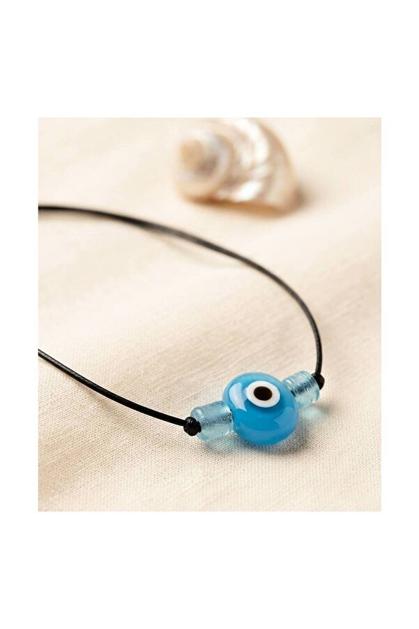 Evi̇mdeyokyok Handmade Bohem Açık Mavi̇ Nazar Kolye Tj-Bko11199