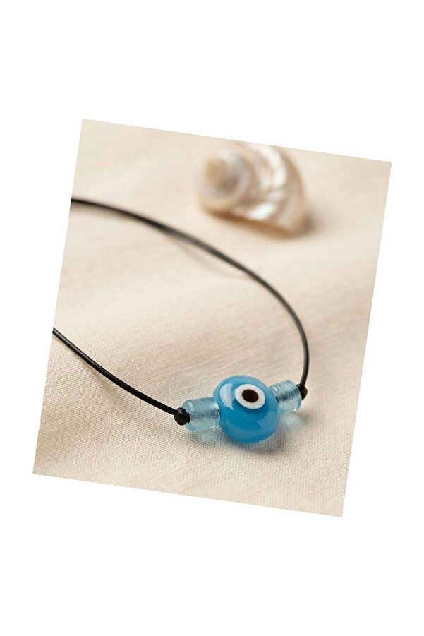 Evi̇mdeyokyok Handmade Bohem Açık Mavi̇ Nazar Kolye Tj-Bko11199