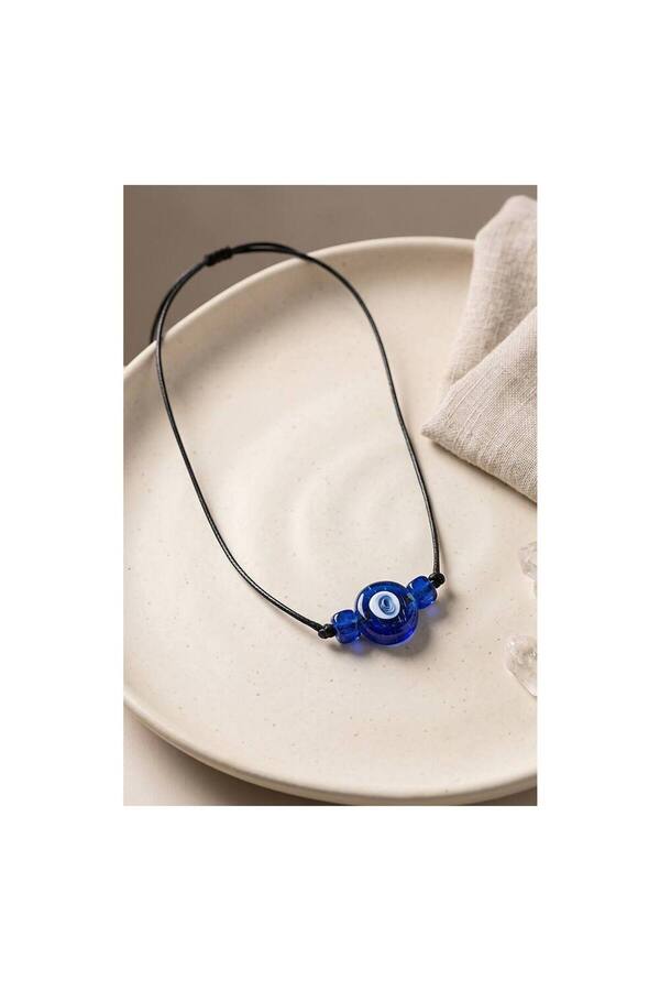 Evi̇mdeyokyok Handmade Bohem Mavi̇ Nazar Kolye Tj-Bko11198