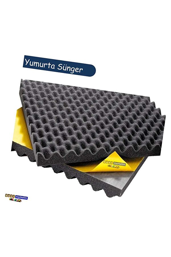 Evi̇mdeyokyok Akusti̇k Yumurta Süngeri̇ Kendi̇nden Bantlı 25 Mm 60 Dns 50X50