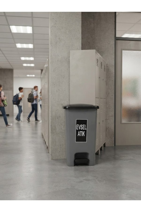 Kamusalmarket Evsel Atık Kovası 40 L Slim İç Kovasız