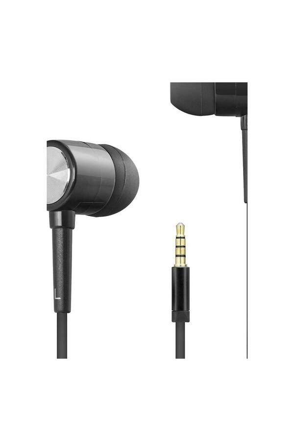 Evi̇mdeyokyok Kablolu Kulak İçi̇ Mi̇krofonlu Kulaklık 3.5 Mm Pc Telefon Uyumlu Si̇yah Dhh1111Bk