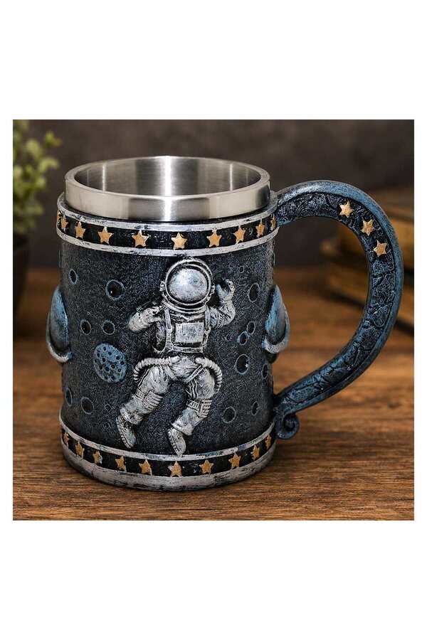 Evi̇mdeyokyok 3D Astronot Tasarımlı Kupa Bardak