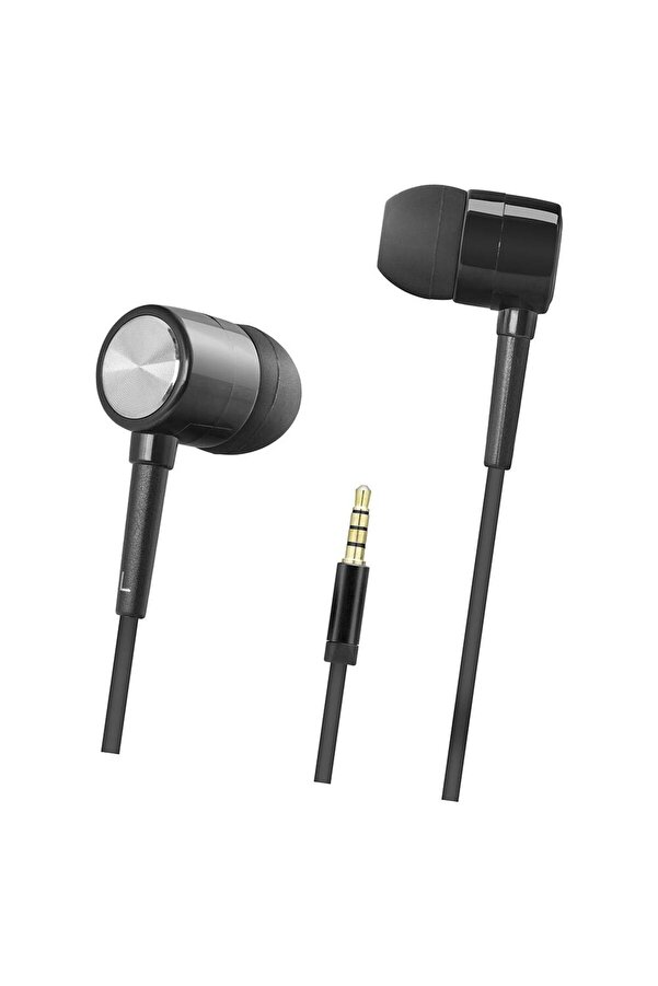 Evi̇mdeyokyok Kablolu Kulak İçi̇ Mi̇krofonlu Kulaklık 3.5 Mm Pc Telefon Uyumlu Si̇yah Dhh1111Bk