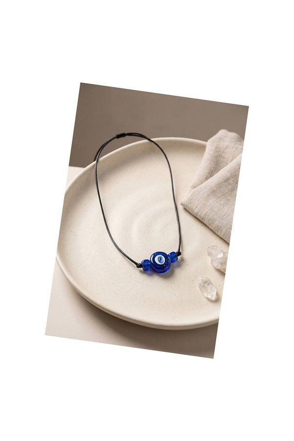 Evi̇mdeyokyok Handmade Bohem Mavi̇ Nazar Kolye Tj-Bko11198
