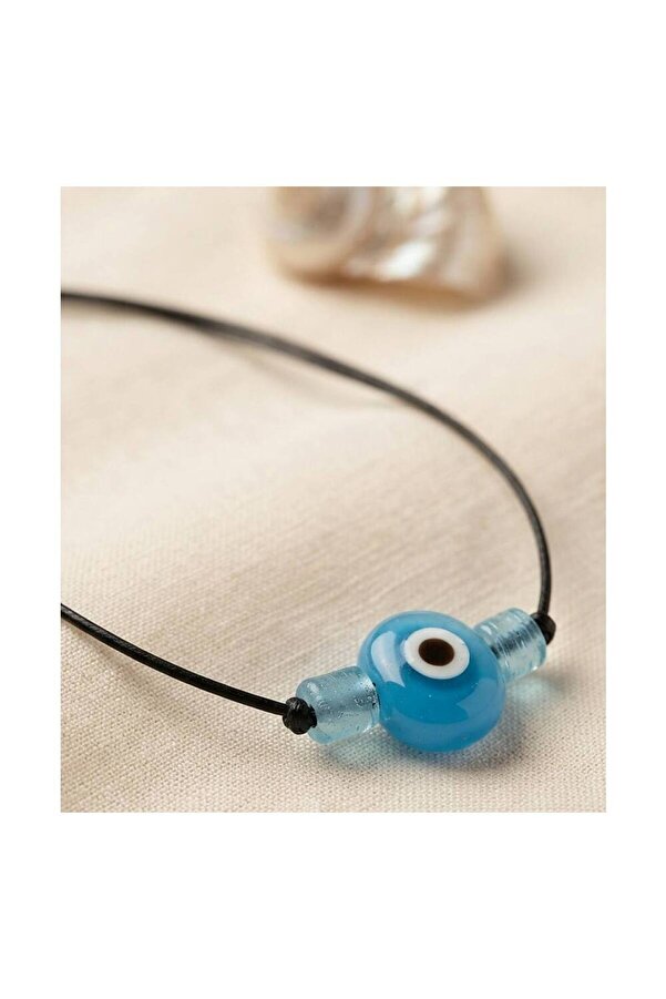 Evi̇mdeyokyok Handmade Bohem Açık Mavi̇ Nazar Kolye Tj-Bko11199