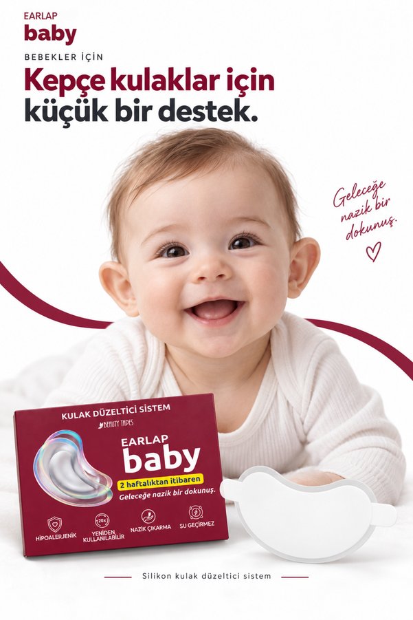 Beauty Tapes Earlap Baby Kepçe Kulak Düzeltici Silikon Beans