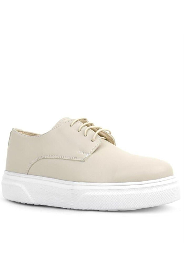 Ortopedi̇kal Ortropedi̇kal Rakerplus 3024-Krc Krem Ci̇lt Beyaz Tbn Yüksek Taban Çocuk Klasi̇k Ayakkabı