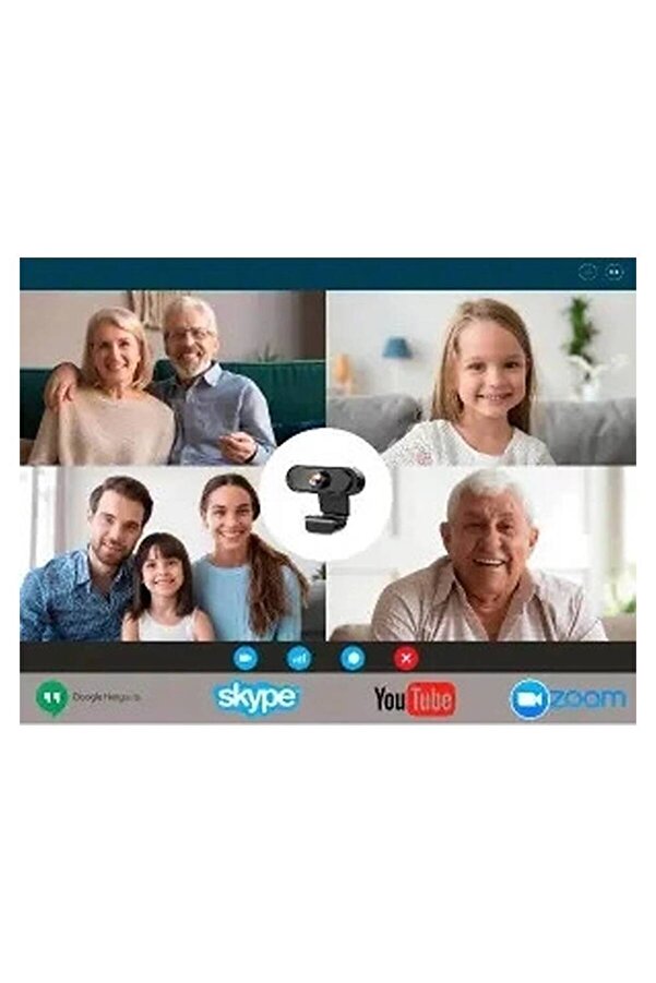Evi̇mdeyokyok Webcam Orjınal 1080P Hd Konferans Kamera Dahi̇li̇ Mi̇krofon Görüntülü Sohbet Yayın Kamerası Hd Vi̇deo Ae