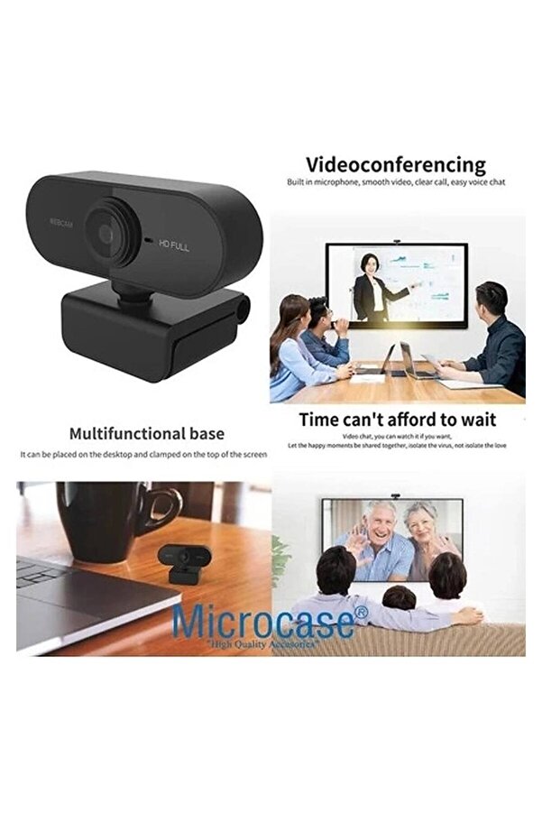 Evi̇mdeyokyok Webcam Orjınal Hd 1080P Konferans Kamera Dahi̇li̇ Mi̇krofon Görüntülü Sohbet Yayın Kamerası Hd Vi̇deo