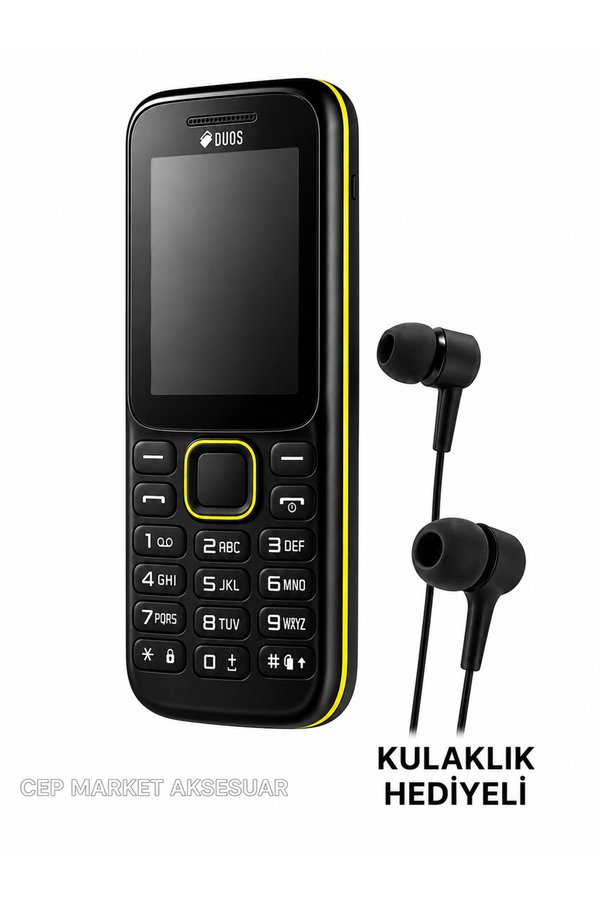 Genel Markalar Samsung B310 Kamerasız Çift Sim Tuşlu Telefon – Dayanıklı – Kolay Kullanım Siyah Asker Yaşlı Telefonu