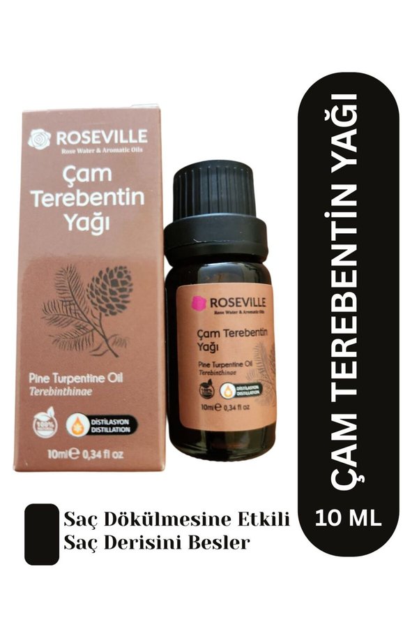 Roseville Çam Terebentin Yağı %100 Saf Ve Doğal 10 Ml