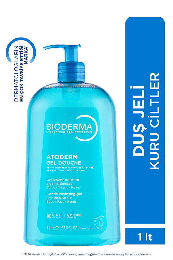 Bioderma Atoderm Shower Gel Kuru Tüm Ciltler Bebek Çocuk Yetişkin Arındırıcı Nemlendirici Duş Jeli 1 Lt