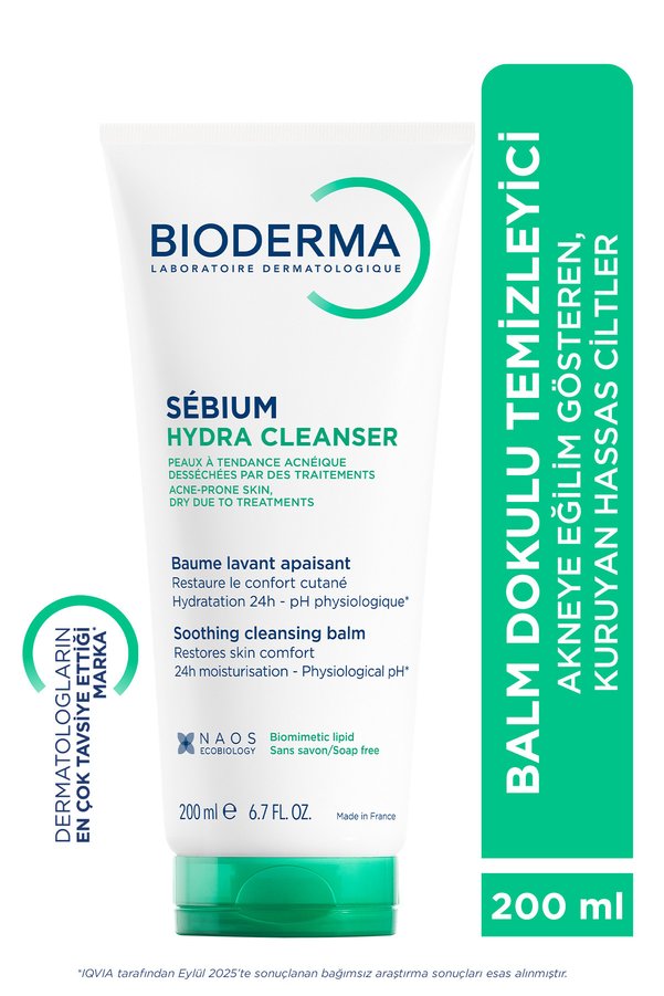 Bioderma Sebium Hydra Cleanser Akne Eğilimli Hassas Ciltler İçin Balm Doku Yatıştırıcı Temizleme Jeli 200ml