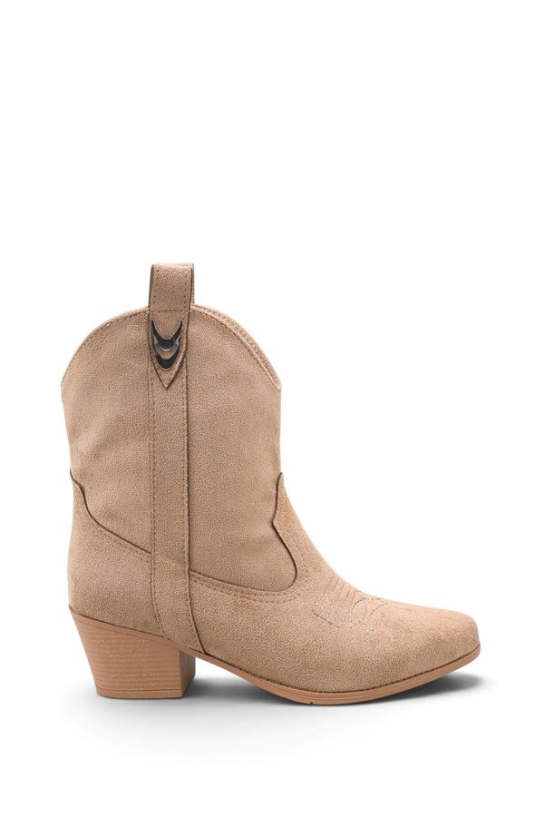 GOFFSHOES Kadın Grant Kısa Kovboy Bot - Vizon