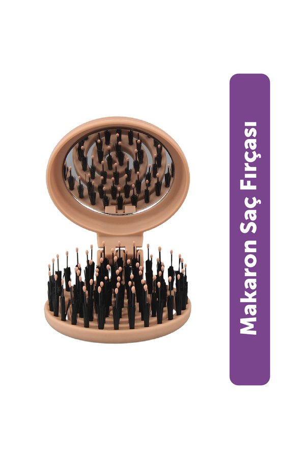 PROCO Beauty Makaron Extension Saç Fırçası - Kaynak Saçlara Özel 3D Esnek Aynalı Çanta Boy