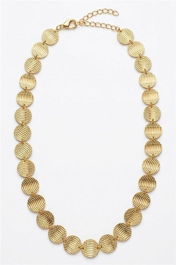 Ethab Ti̇caret Glb-Stl41414 Pullu Kolye - Altın