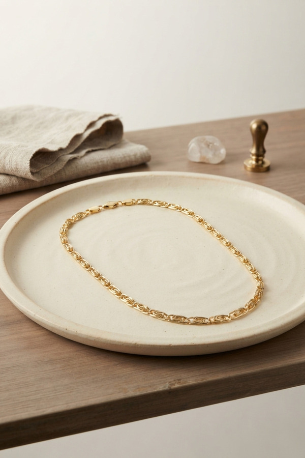 Ethab Giyim Cm Yay Model Gold Renk 50 Cm Kadın Kolye 5886 - Glst6317-6469