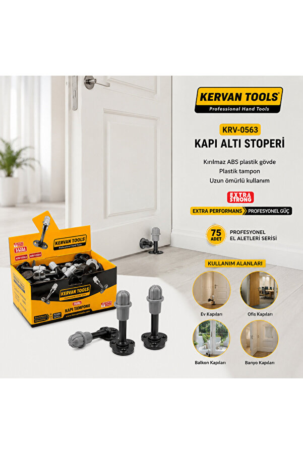 Go İthalat 75 Adet Kapı Altı Stoperi - Tampon Plastik () Glbl-Stl57839