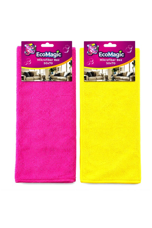 Go İthalat 20 Adet Ecomagıc 50X70 Mikrofiber Temizlik Bez Eko () Glbl-Stl57839