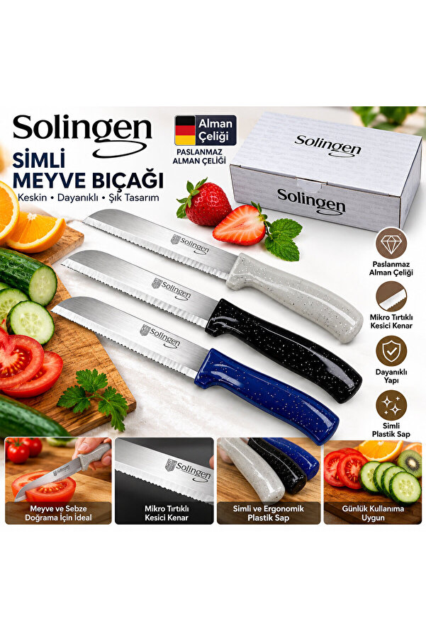 Go İthalat 60 Adet Simli Meyve Bıçak () Glbl-Stl57839