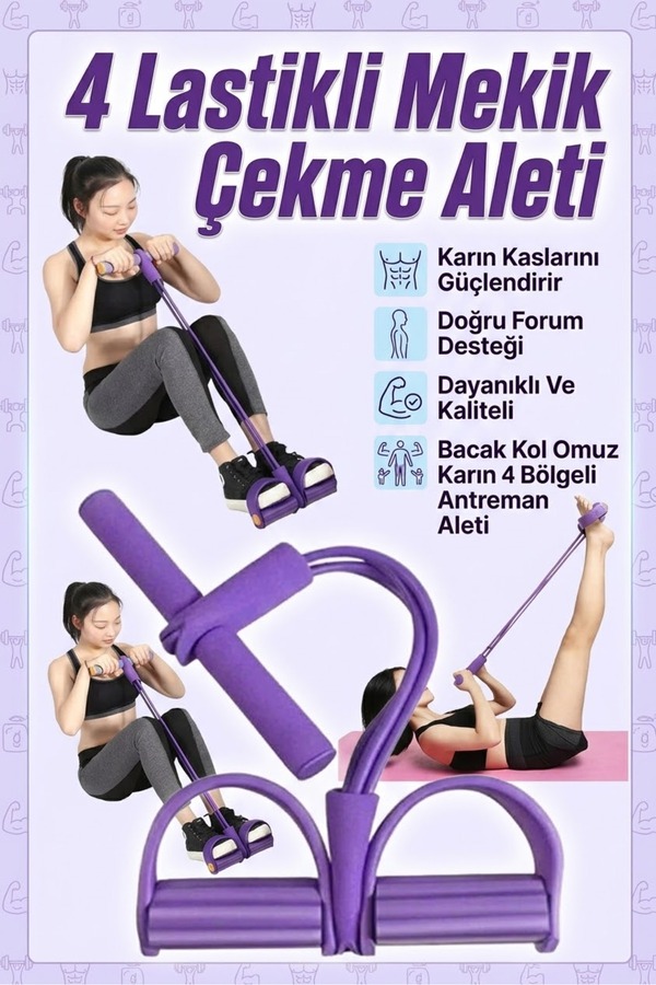 TeknoClass Body Trimmer Mekik Çekme Aleti Evde Spor Egzersiz Lastiği Kaliteli Ürün