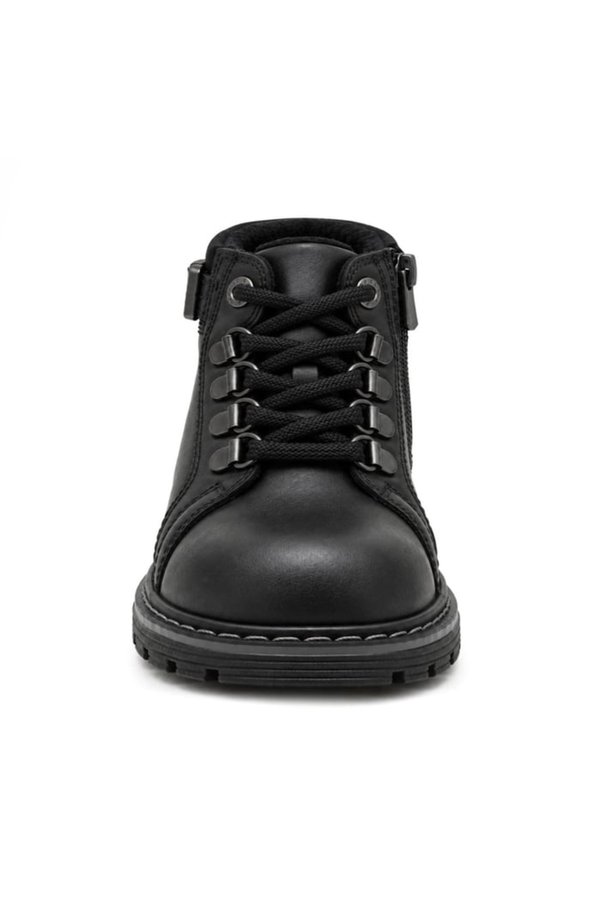 Ortopedikal Rakerplus Griffon 8028-S1-G Siyah % 100 Deri Fermuarlı Erkek Bebek Çocuk Bot