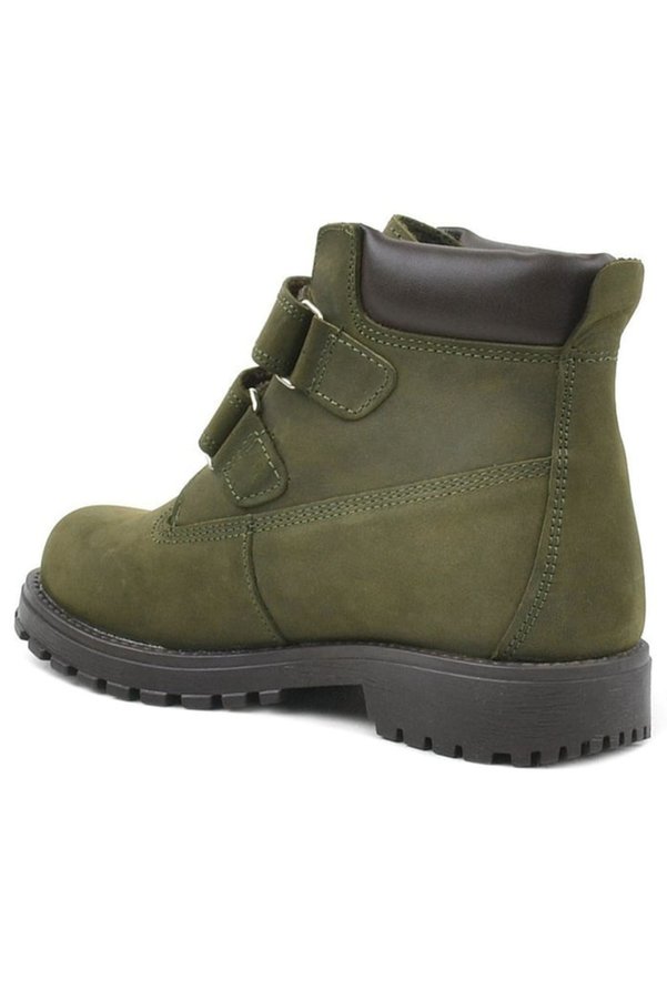 Ortopedikal Rakerplus Neson 9055-Y Yeşil % 100 Hakiki Deri Cırtlı Unisex Bebek Çocuk Bot