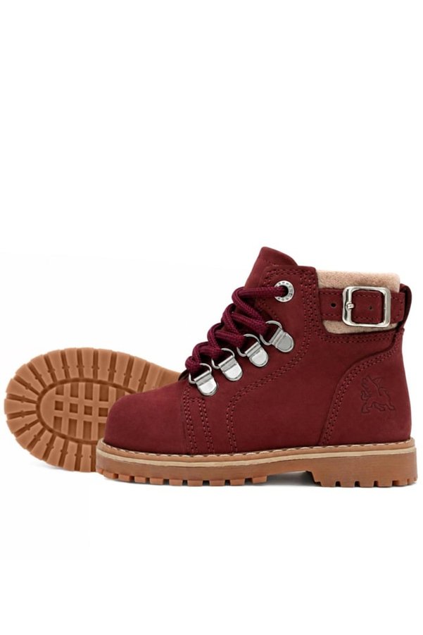 Ortopedikal Rakerplus Griffon 8028-Bor1 Bordo % 100 Deri Fermuarlı Kız Bebek Çocuk Bot