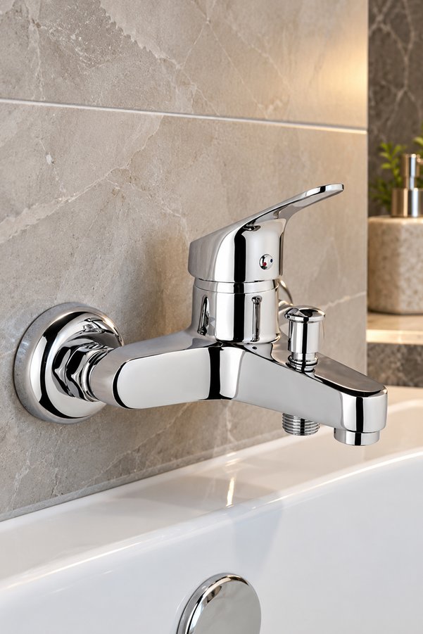 KUSTAR Krom Mix Banyo Duş Bataryası Aç Kapa Banyo Lavabo Musluk