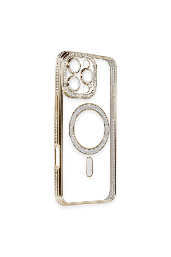 Ethab Ticaret Glb-Stl41414 Samsung Galaxy A37 5G Loji Magsafe Kapak - Bordo