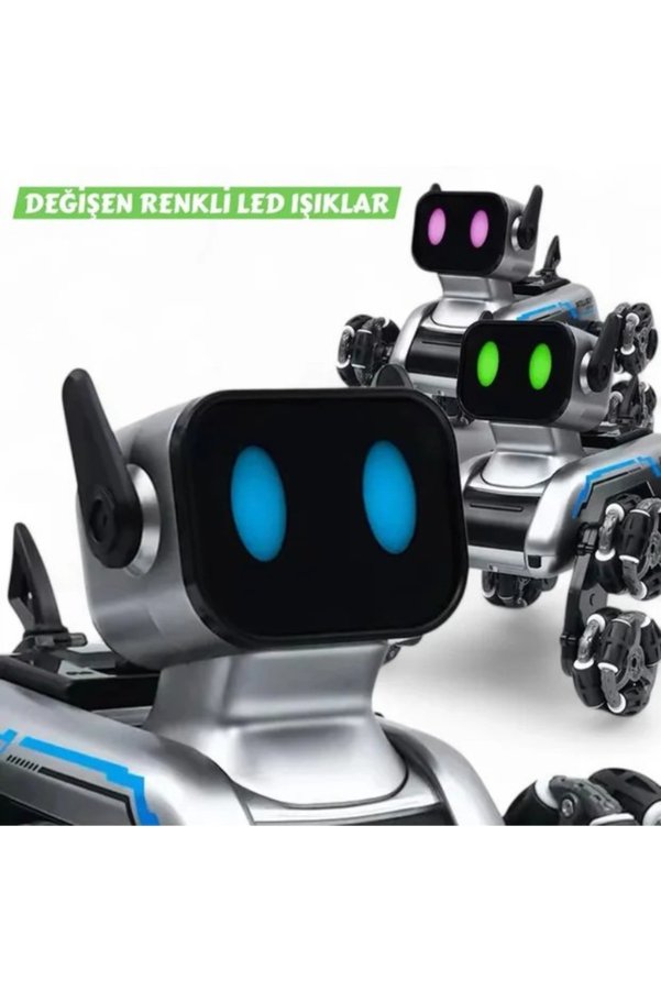 Ethab Ticaret Glbl-Tstil4136 Akıllı Robot Köpek Oyuncak - Çok Yönlü Hareket Özelliği - Uzaktan Kumanda Kontrolü -