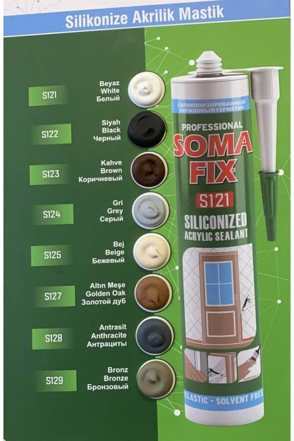 Somafi̇x Akri̇li̇k Si̇li̇koni̇ze Masti̇k 310Ml 1 Adet