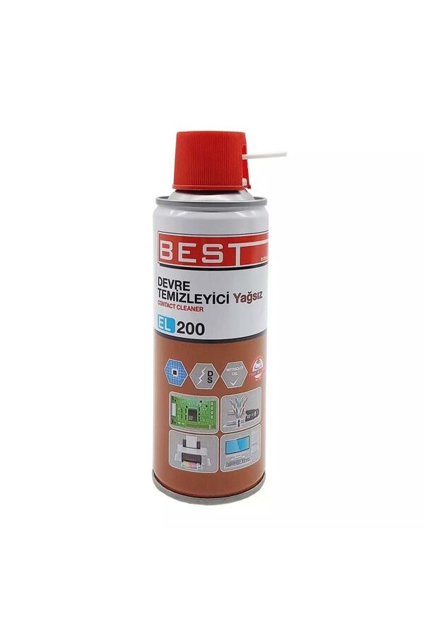 El200 Contact Cleaner 200 Ml Yağsız Devre Temi̇zleyi̇ci̇ Sprey 6 Adet