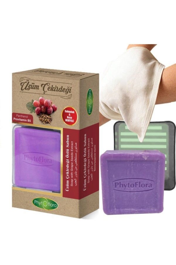 Phytoflora Nar Çekirdeği Özlü Sabun 125 Gr (kese Ve Sabunluk Hediyeli)