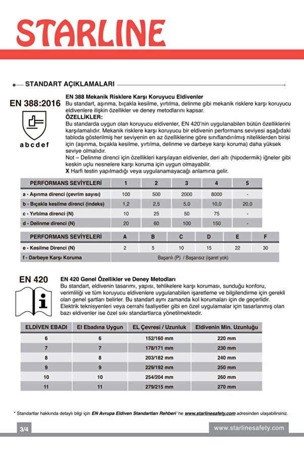 Starline Stl-1013 İş Eldiveni