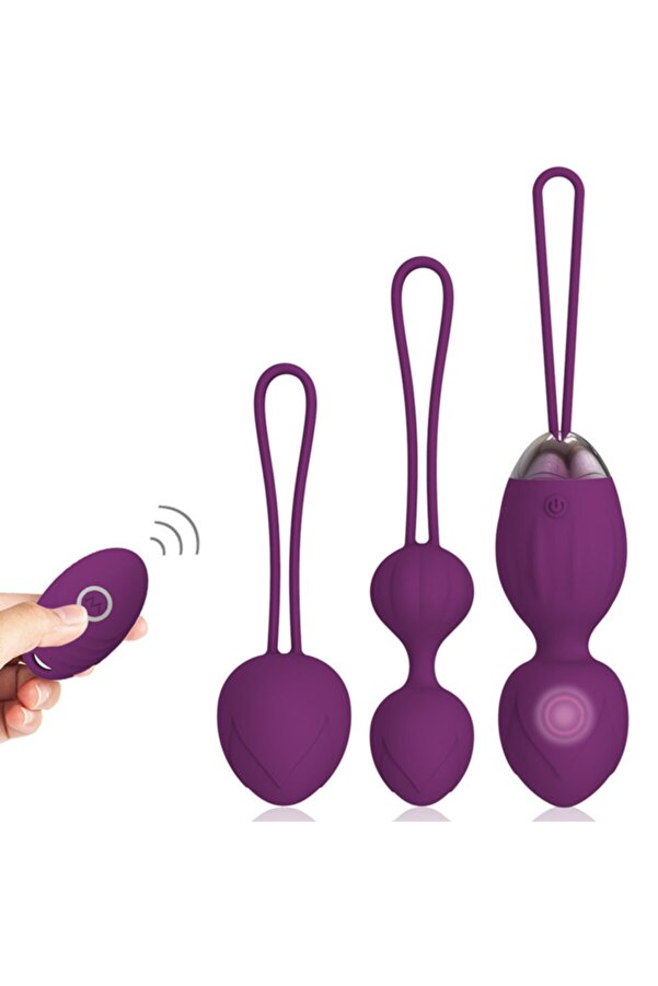 Erox Exui̇s Purple Uzaktan Kumanda Kegel Egzersi̇z Topu